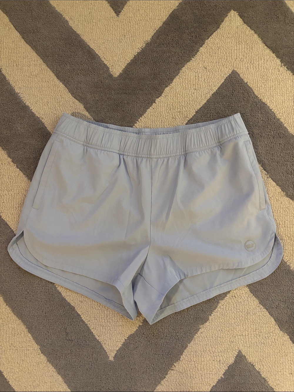Women’s Light Blue Vineyard Vines Performance Shorts with Inner Lining